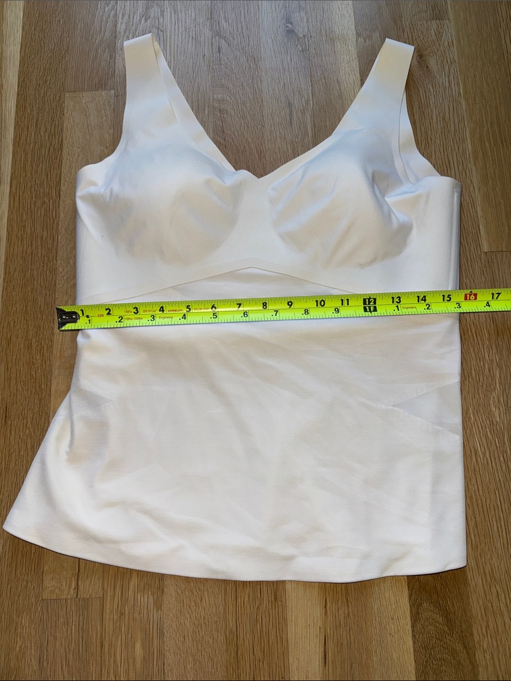 HoneyLove ShapeWear Wide Strap White Tank Size 1X Slimming - Picture 5 of 7
